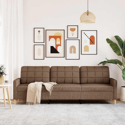 3-Sitzer Sofa mit Schlaffunktion, Braun, 210 cm