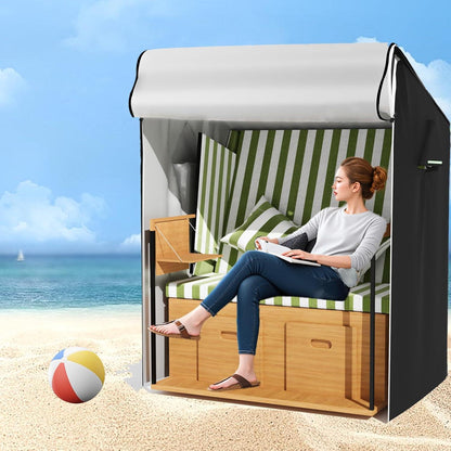Strandkorb Schutzhülle Winterfest 135x105x175/140cm