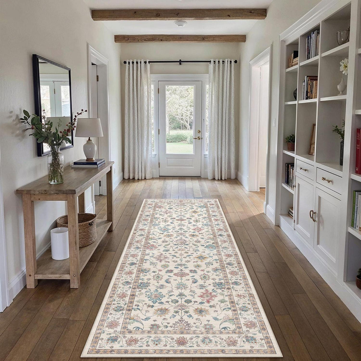 Vintage Läufer Teppich 60x180cm - Waschbar & Rutschfest