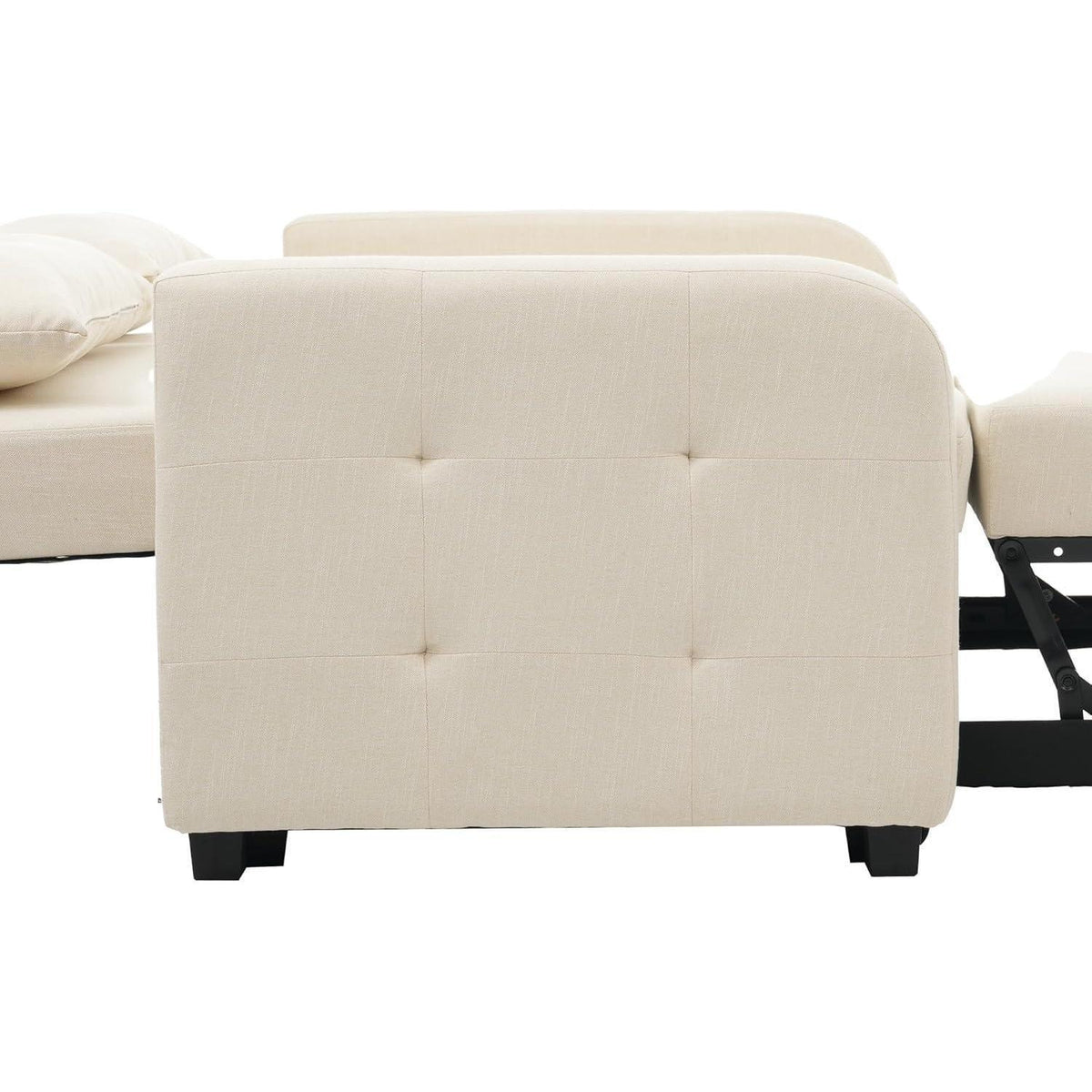 Verstellbares Schlafsofa Beige – 127x75x94cm für kleine Räume