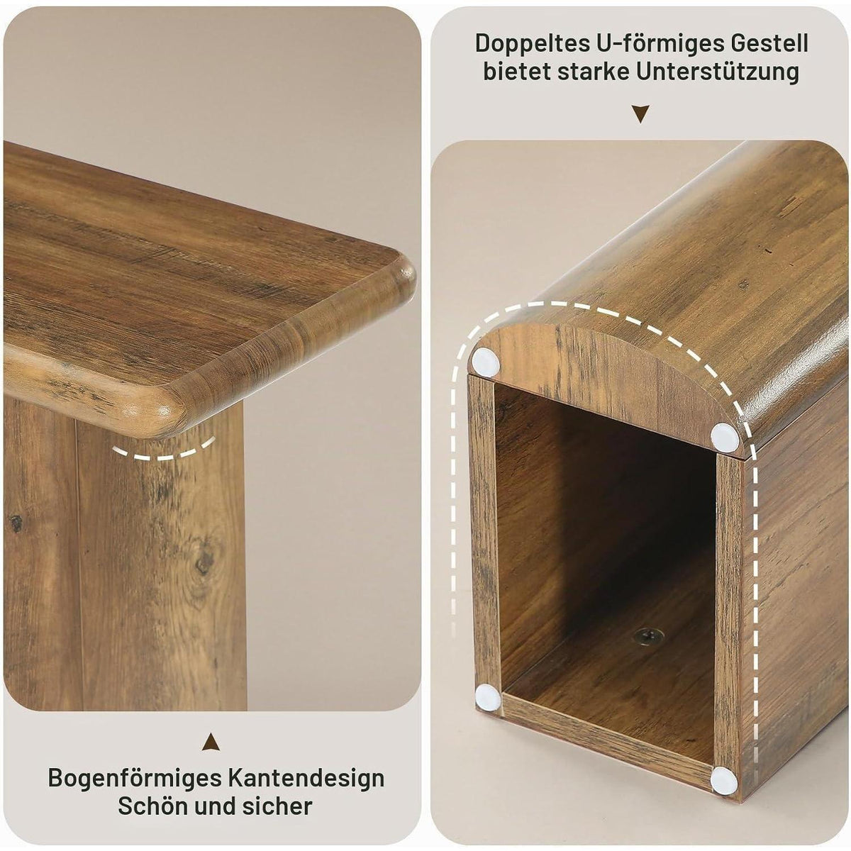 Langer Konsolentisch Holz – Flur & Wohnzimmer | Landhausstil Braun