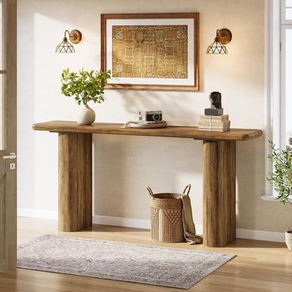 Langer Konsolentisch Holz – Flur & Wohnzimmer | Landhausstil Braun