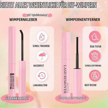 Wimpern Extensions Kit 580 St. | 10-16mm | Kleber & Entferner