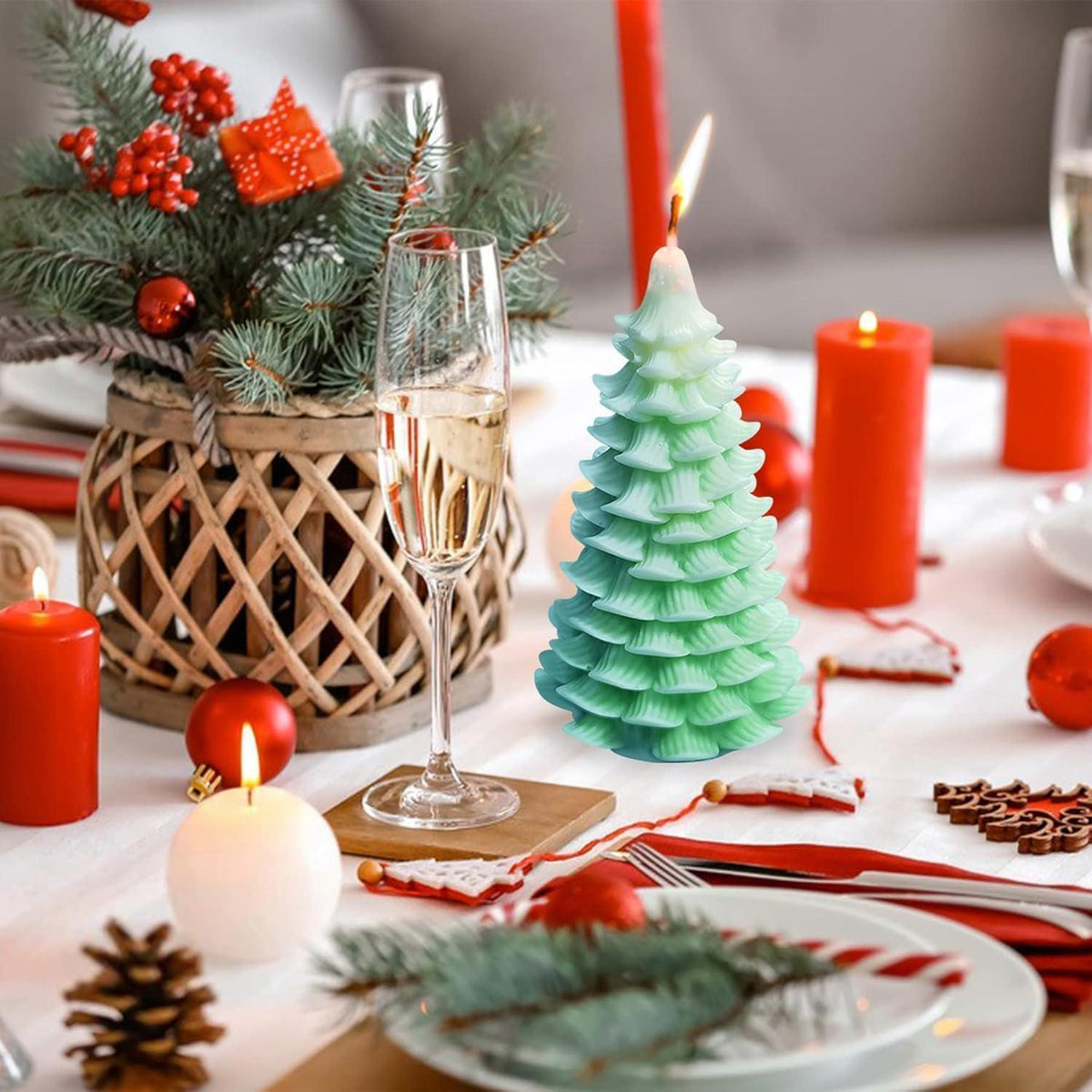 Kerzen Set Weihnachten – Silikonformen für DIY Aromatherapie