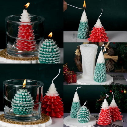 Kerzen Set Weihnachten – Silikonformen für DIY Aromatherapie