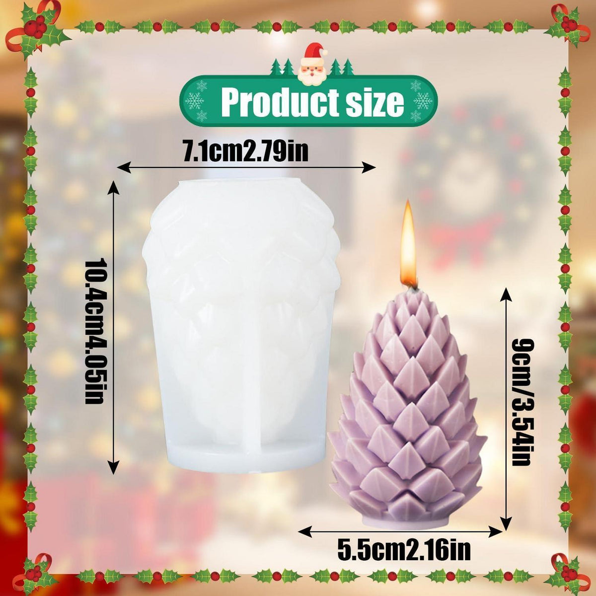 Silikonform Elch Weihnachten – Kerzen & Seife Gießen