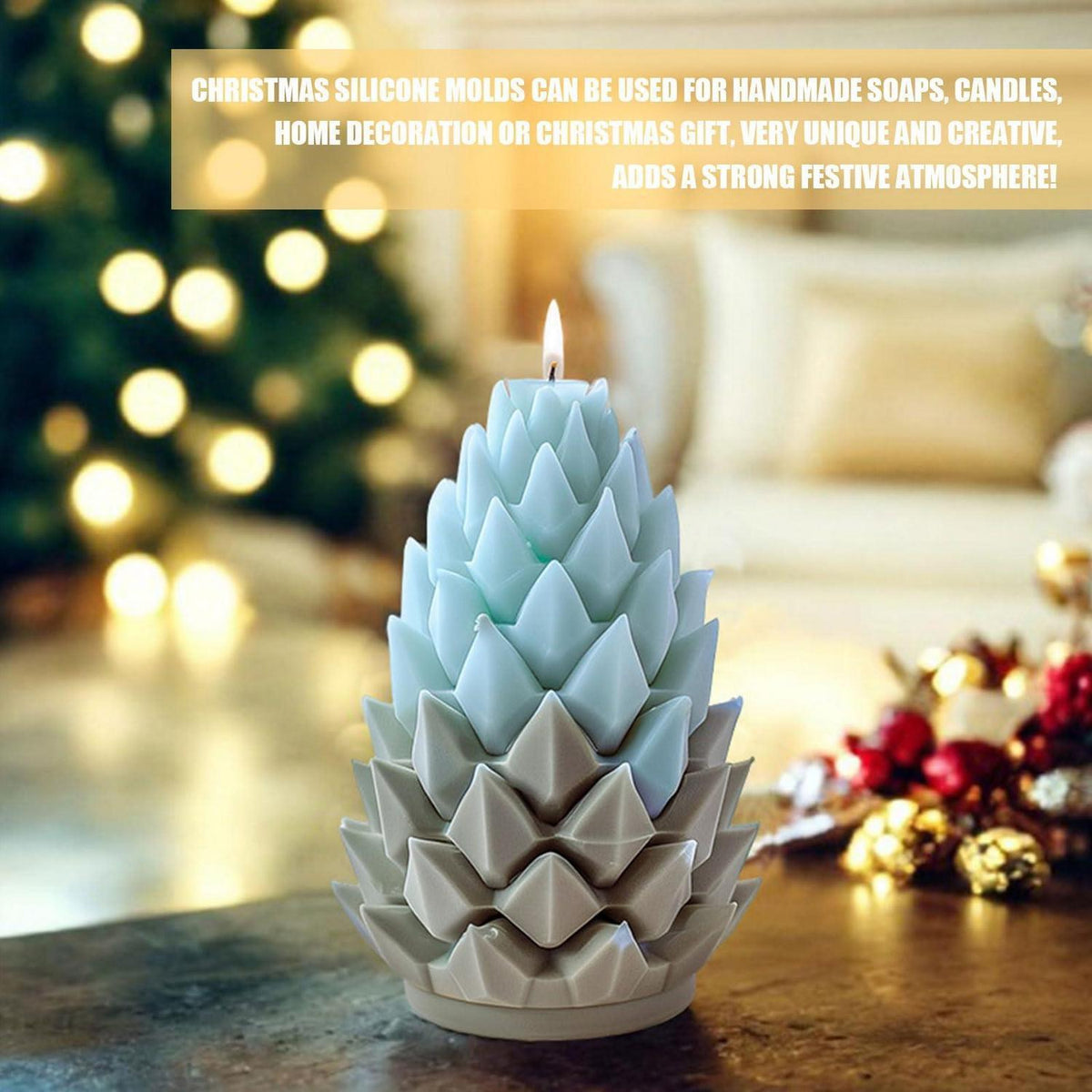 Silikonform Elch Weihnachten – Kerzen & Seife Gießen