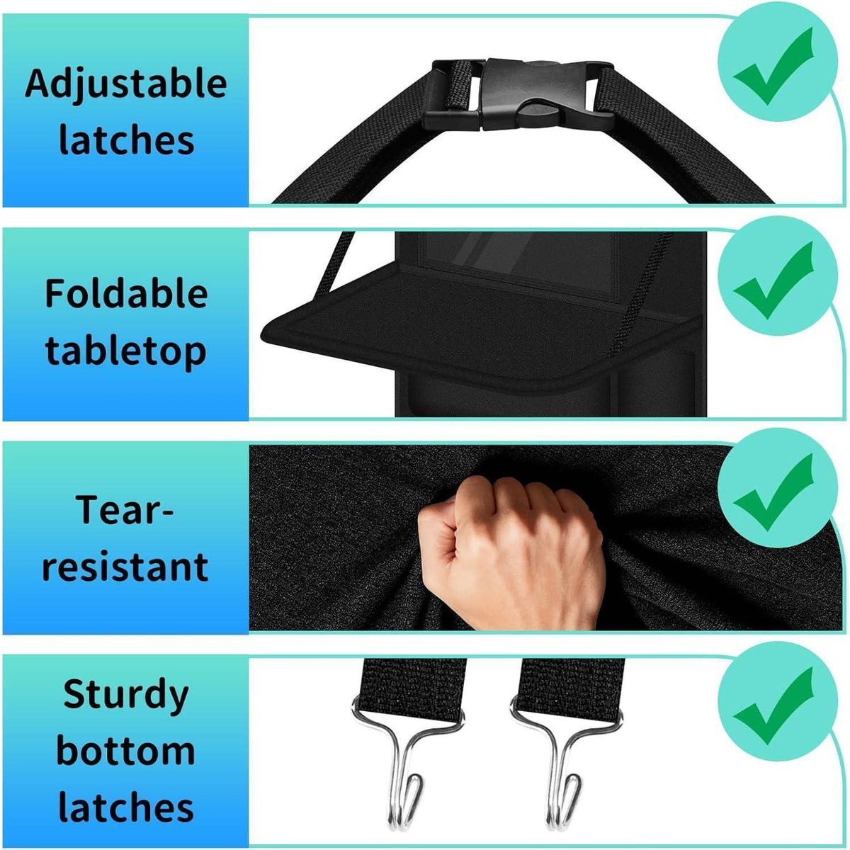 Auto Organizer Rücksitz mit Klapptisch & Tablet-Halterung