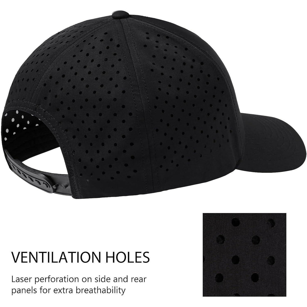 Baseball Cap UPF50+ Schnell Trocknend Wasserdicht – Big Head & Regular