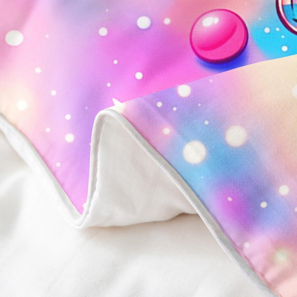 Axolotl Bettwäsche Set 135x200 Baumwolle Regenbogen Kawaii