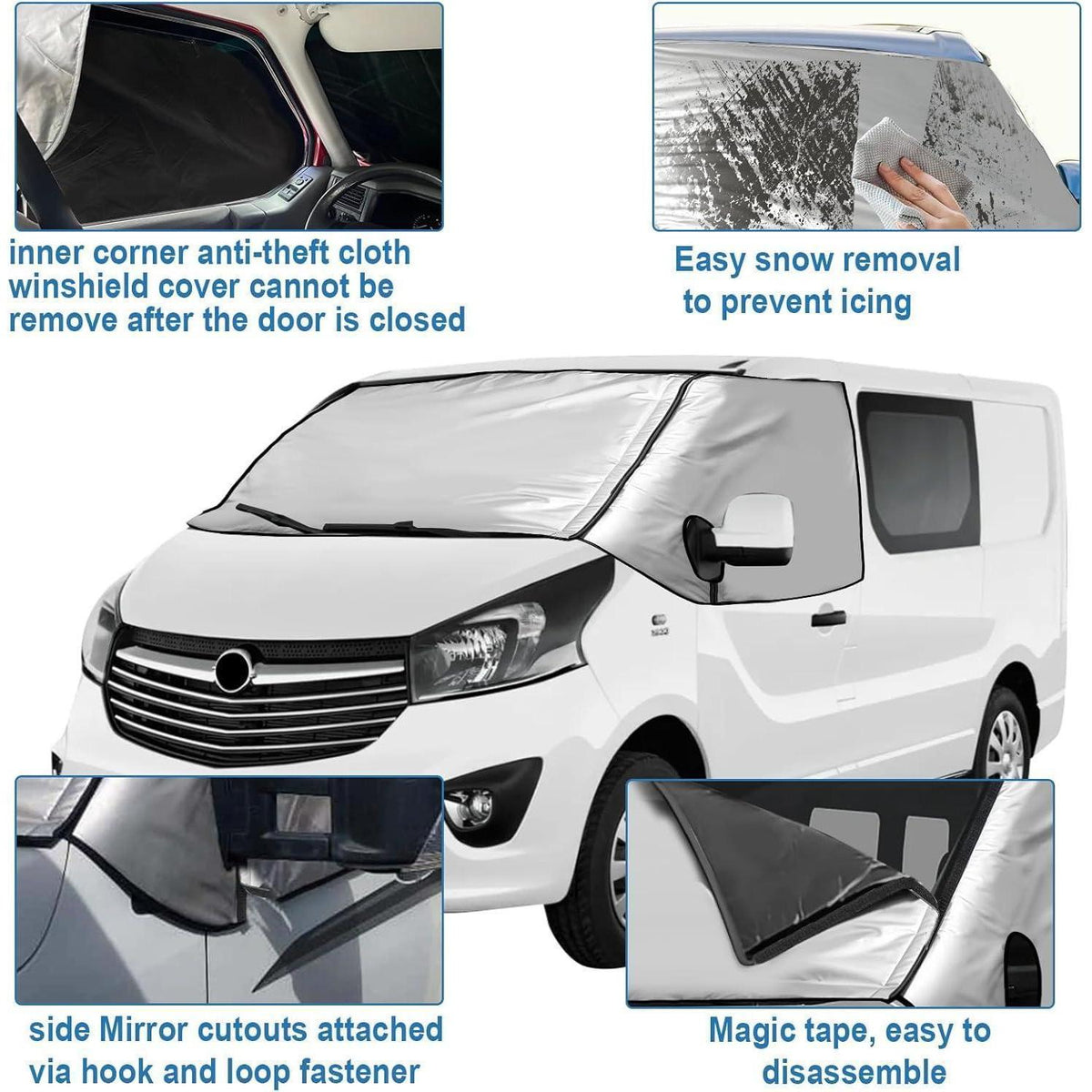 Windschutzscheibenabdeckung Opel Vivaro/Trafic/Primastar (Abnehmbar)