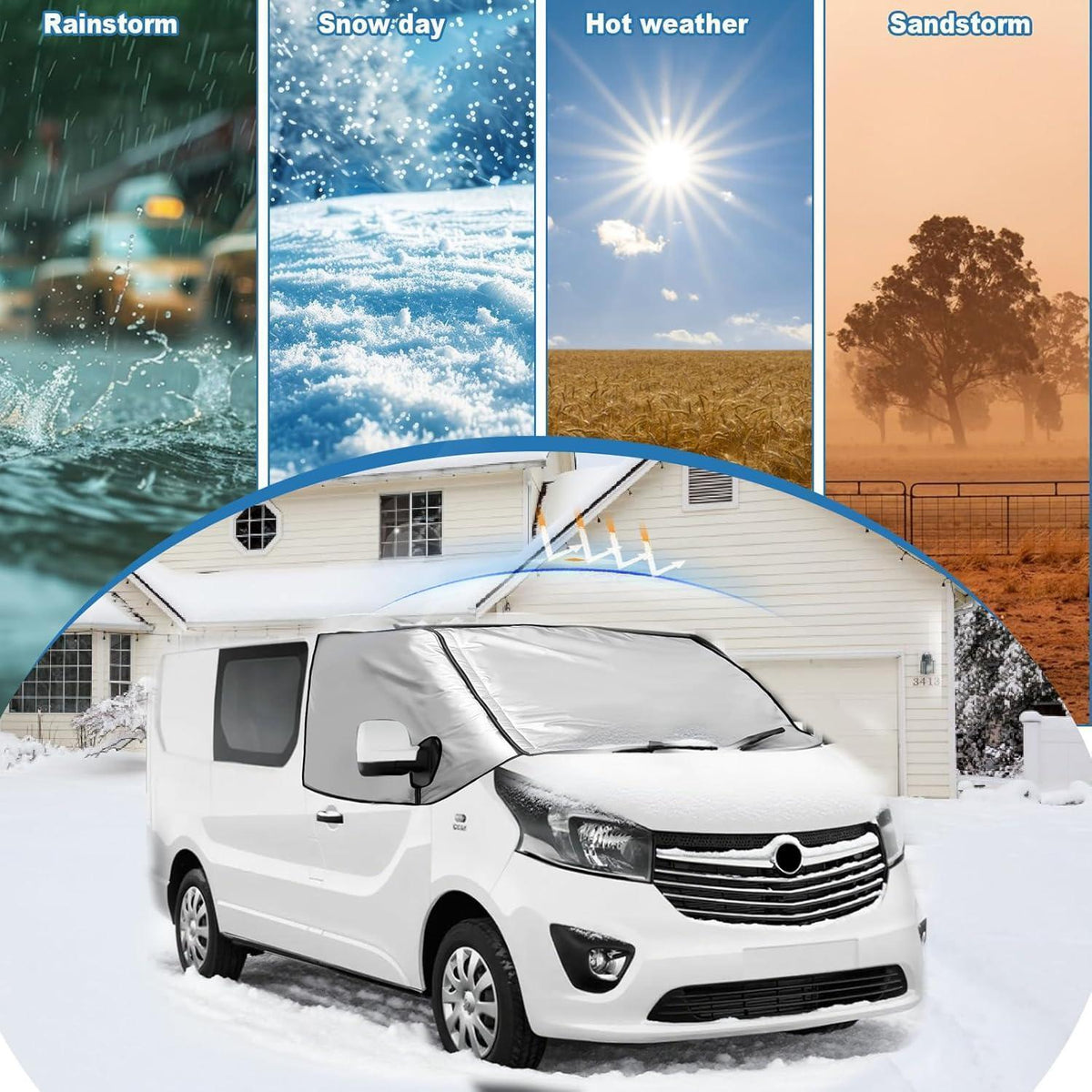 Windschutzscheibenabdeckung Opel Vivaro/Trafic/Primastar (Abnehmbar)