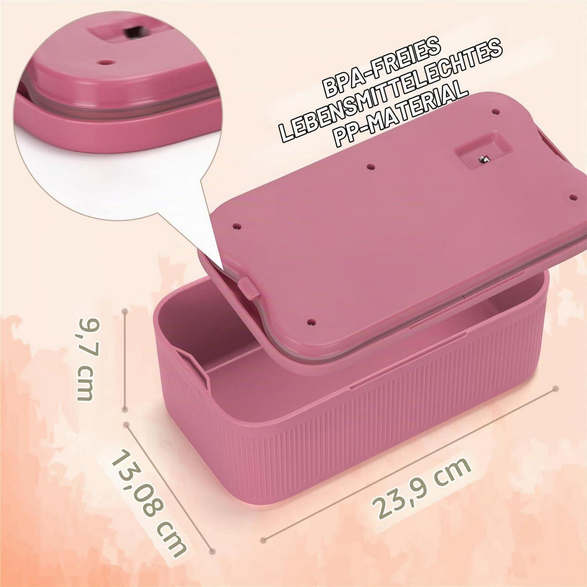 Verschließbare Medizinbox mit Zahlenschloss – Rose