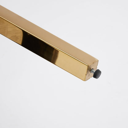 Esszimmerstühle 4er Set mit goldenen Edelstahlbeinen, Schwarz