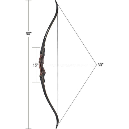 60 Zoll Recurvebogen Takedown 30-60 lbs – Jagd & Training