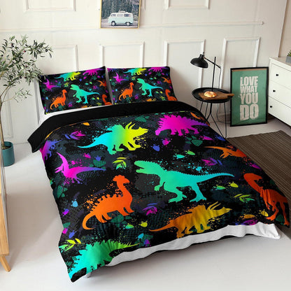 Dino Bettwäsche-Set 200x200 cm - Kinderzimmer & Schlafzimmer