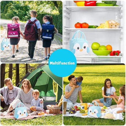 Lunchtasche Kinder Pinguin – Isolierte Kühltasche für Schule & Picknick