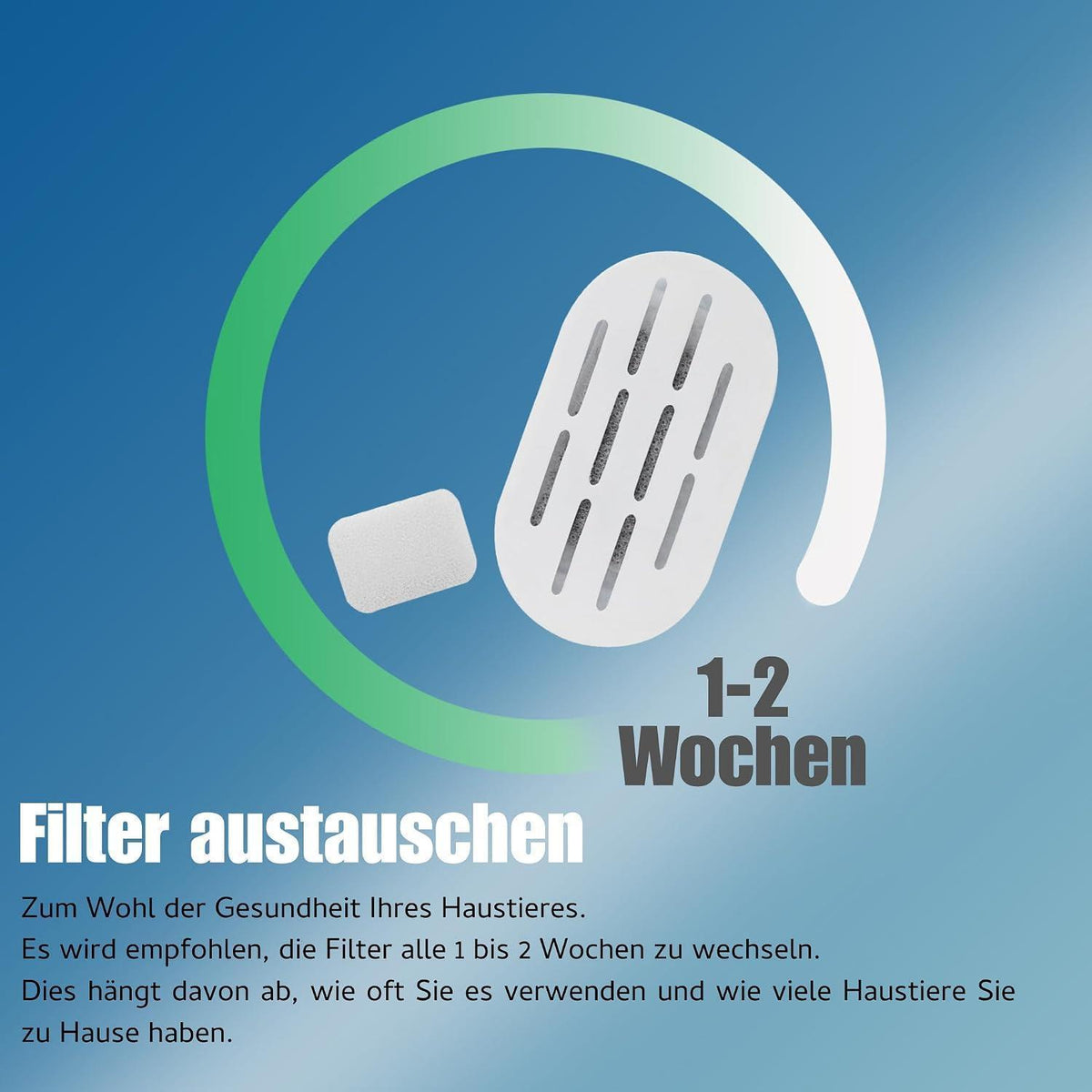 Katzenbrunnen Ersatzfilter 8+8 – Für sauberes Trinkwasser