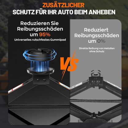 3T Scherenwagenheber Set mit Reifenwechsel-Werkzeug