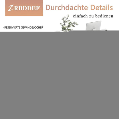 Empfangstheke mit Schublade – Weiß & Schwarz, 180cm
