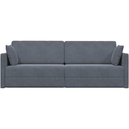 Schlafsofa Bodensofa Dunkelgrau – Komfortables Sofa mit Pillow Support