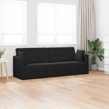 Faltbares Schlafsofa Bodenmatratze Schwarz – Komfortabler Wohnraum