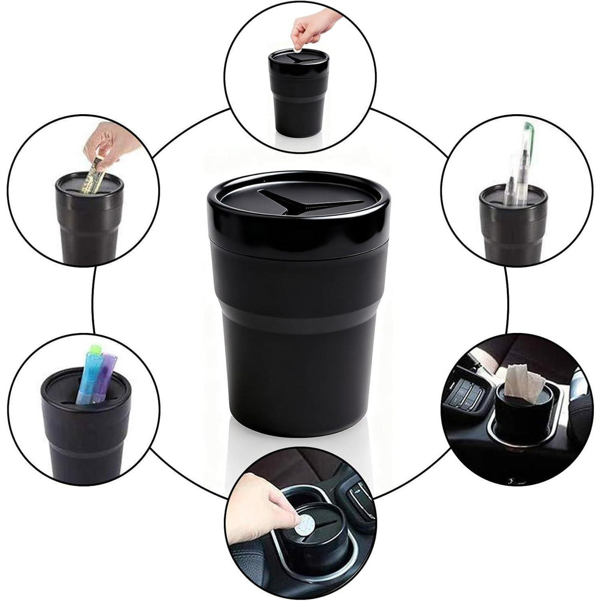 2x Auto Münzhalter Getränkehalter Organizer für Münzen & Stifte