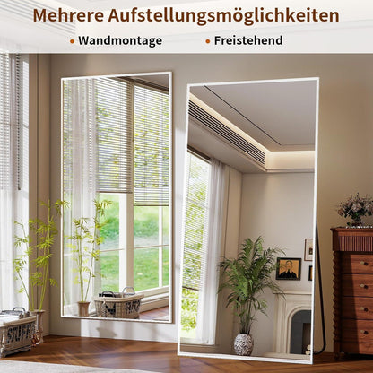 Großer Ganzkörperspiegel mit Ständer – HD Spiegel, 180x76 cm