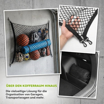 Kofferraumnetz Auto 80x100cm – Dehnbar, Robust & Vielseitig