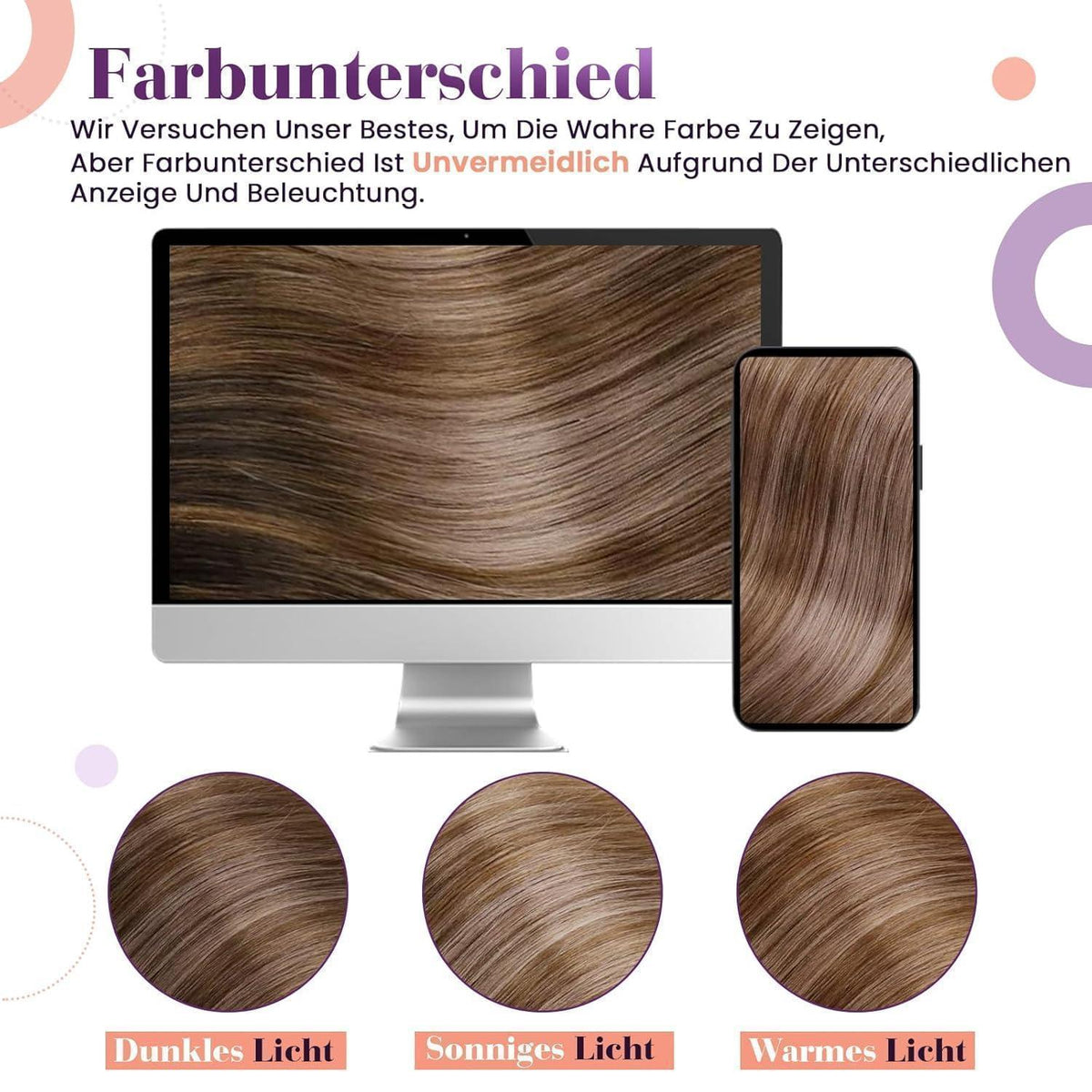 Echthaar Clip-in Extensions Ombre Aschblond #2/6/18 55cm