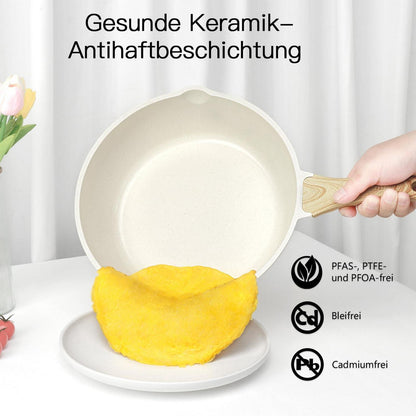 22-teiliges Keramik Kochgeschirr Set – Antihaft & PFAS-frei