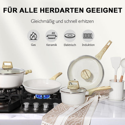 22-teiliges Keramik Kochgeschirr Set – Antihaft & PFAS-frei