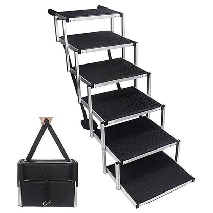 Hundetreppe Auto Klappbar – 6 Stufen, 85kg, 80cm Hoch