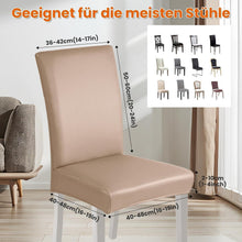 PU Stuhlhülsen 4er Set – Wasserdicht & Elastisch, Khaki