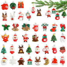 Mini Weihnachtsschmuck 36er Set für DIY Deko