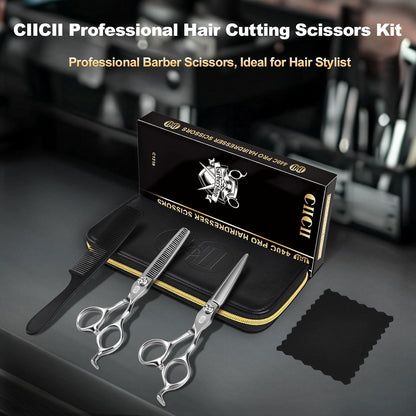 Profi Haarschneideschere Set 440C – 5-in-1 Friseurschere