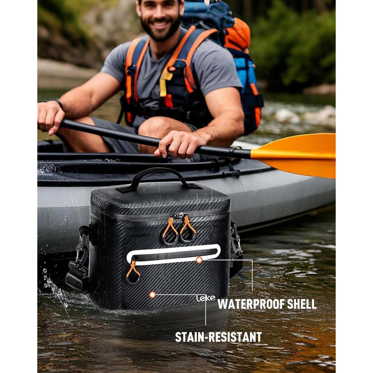 Isolierte Kühltasche 20L – Wasserdicht & Tragbar für Camping