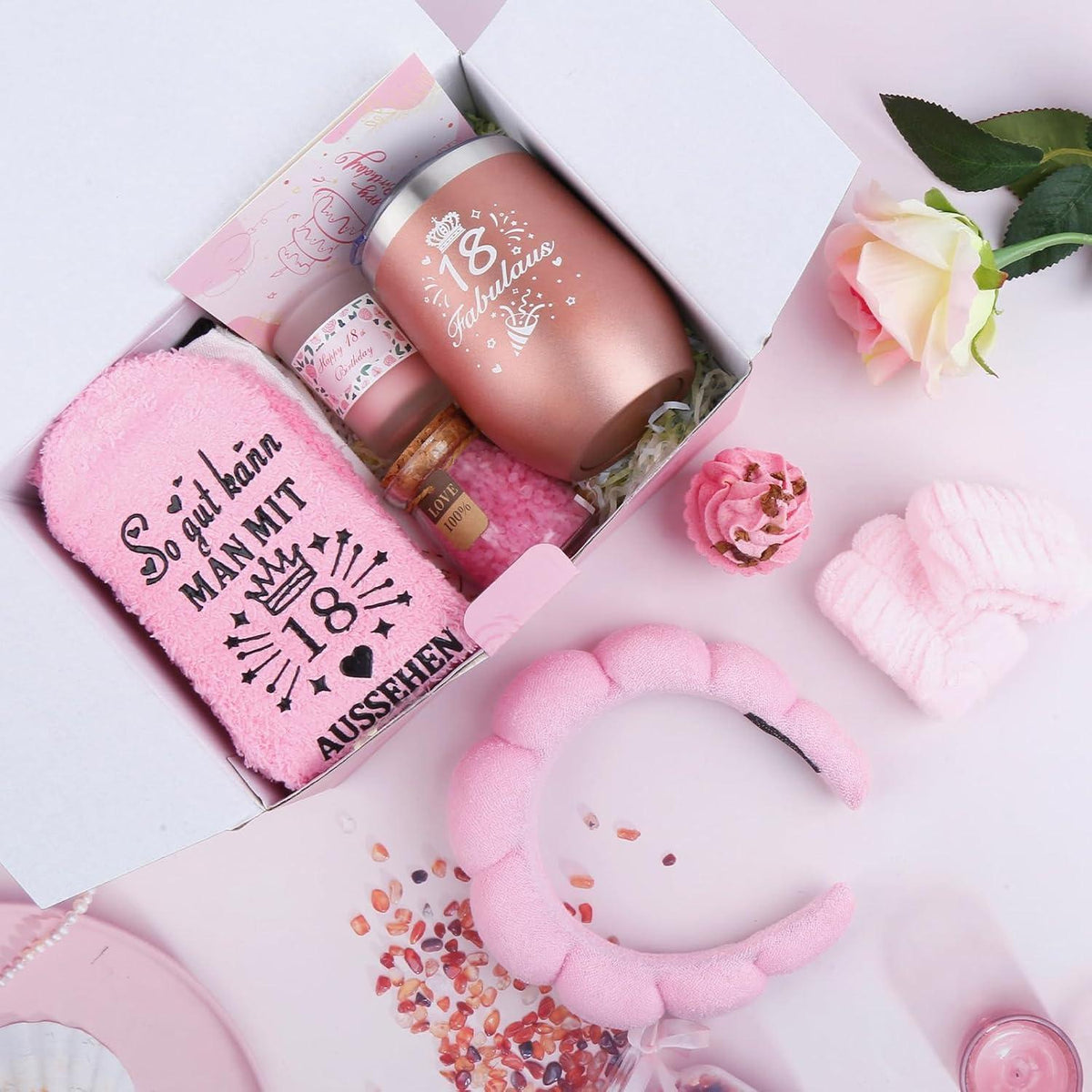 Geschenkset für Frauen – 18. Geburtstag, Freundin, Schwester