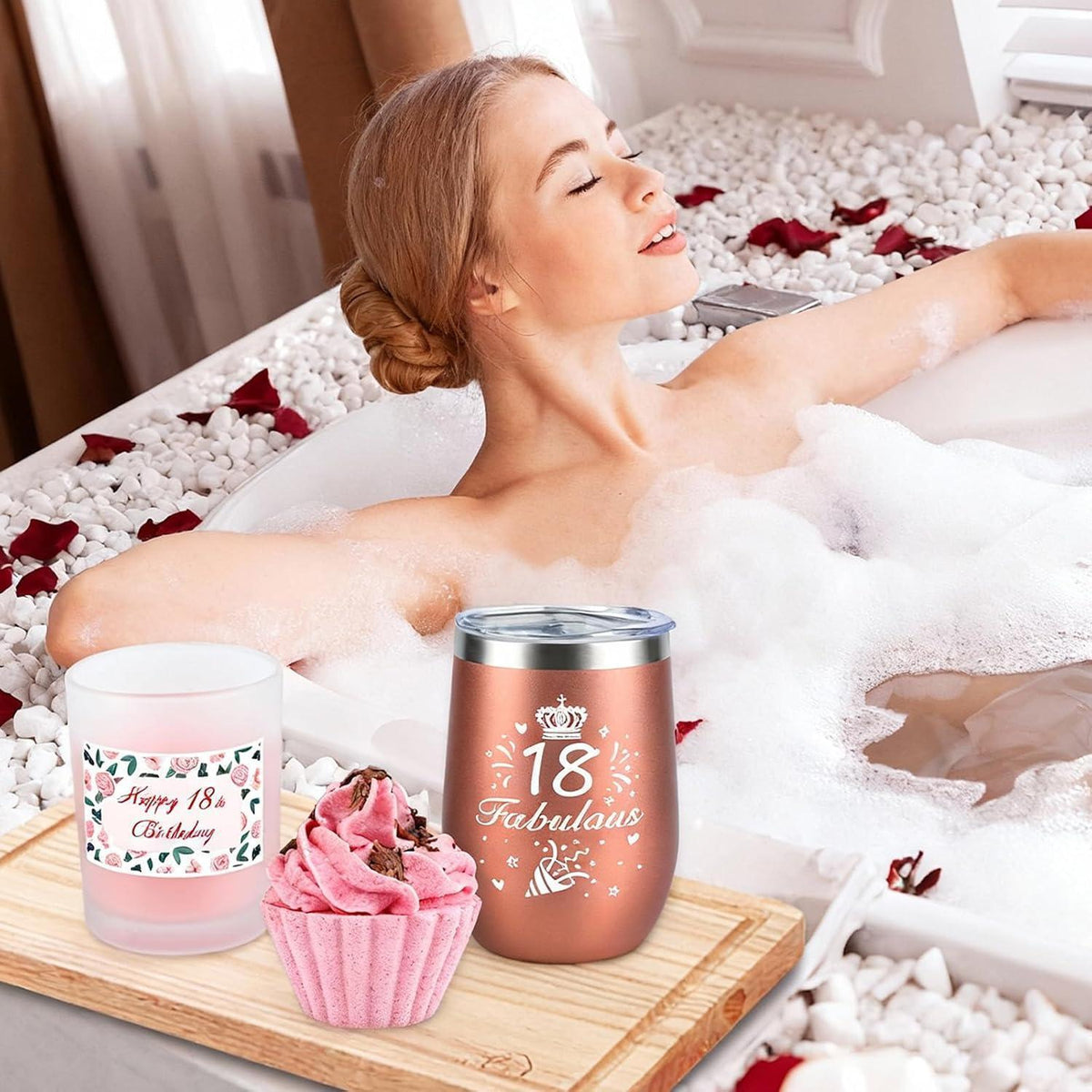Geschenkset für Frauen – 18. Geburtstag, Freundin, Schwester