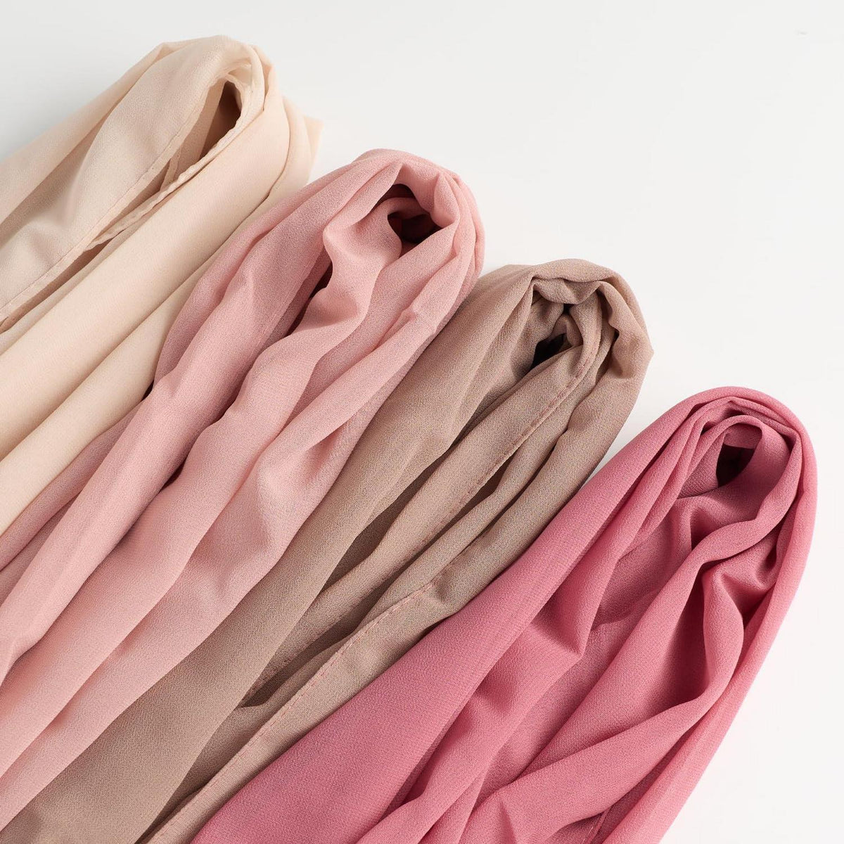 Chiffon Hijab Schal Damen Premium Weich 175x70cm Geschenkbox