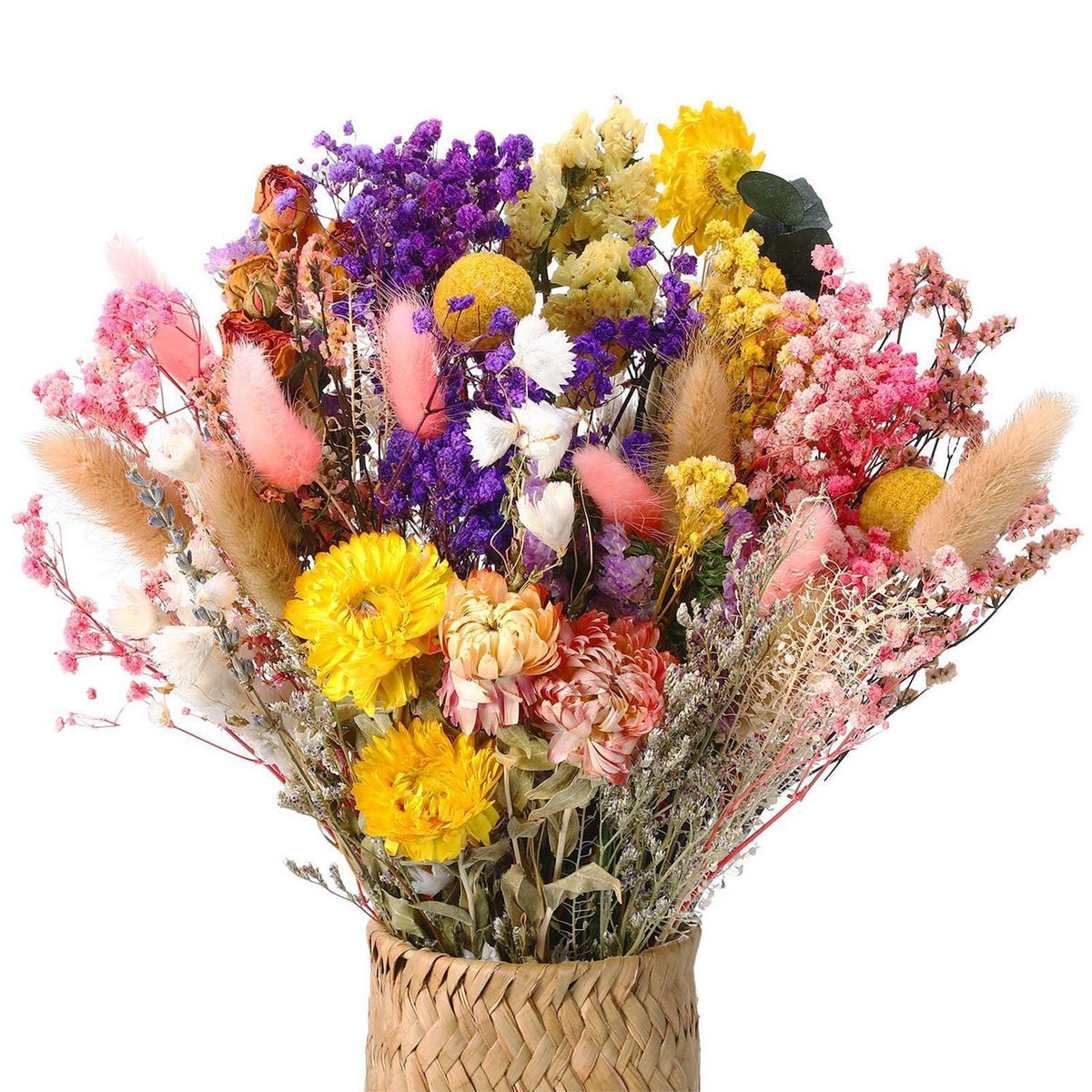 46-tlg. Trockenblumenstrauß Deko Set – 15 Sorten | Natur & Wohnstil