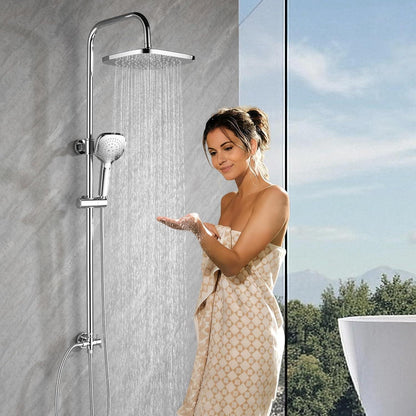 Quadratische Regendusche 30x30cm Chrom – Duschsystem ohne Armatur