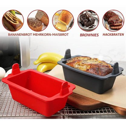 Silikon Brotbackform für Heißluftfritteuse – 2er Set
