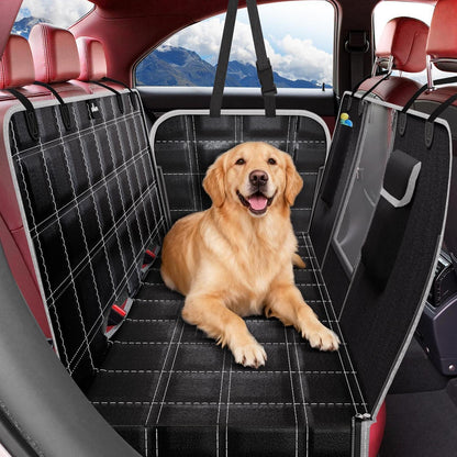 Hundedecke Auto Rückbank Wasserdicht Kratzfest mit Seitenschutz