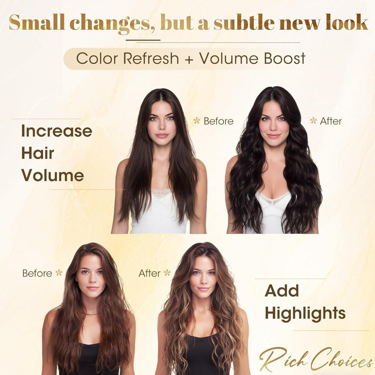 Blond Clip-in Echthaar Extensions 40cm #18/613 Balyage