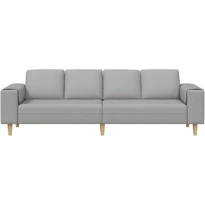 Modernes Schlafsofa 4-Sitzer Couch mit Schlaffunktion Wolken-Grau