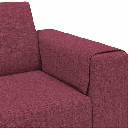 Modernes Cord Polstersofa Weinrot 250x188x76 cm