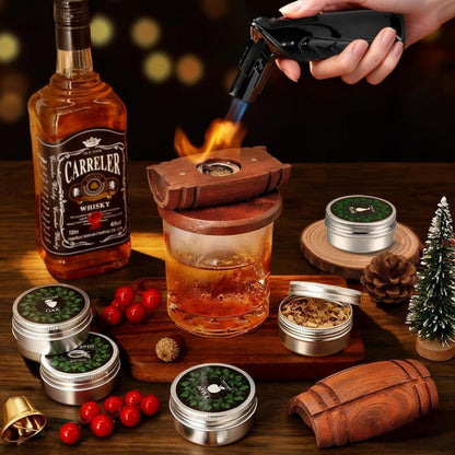 Whisky Räucherset mit Zubehör – Cocktail Geschenk für Männer