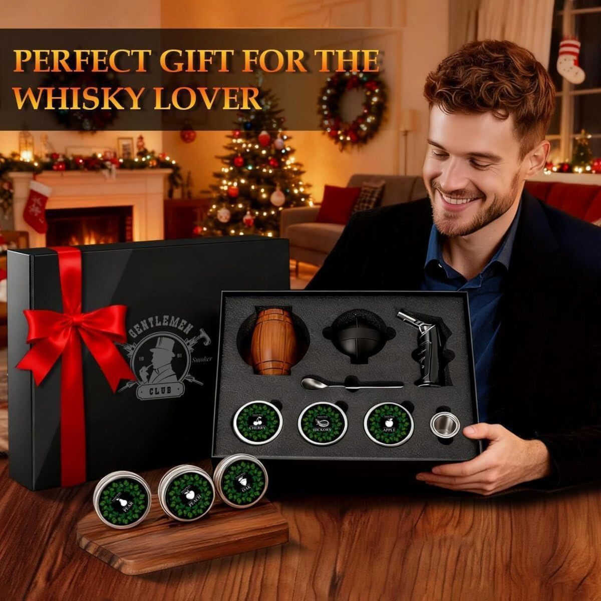 Whisky Räucherset mit Zubehör – Cocktail Geschenk für Männer