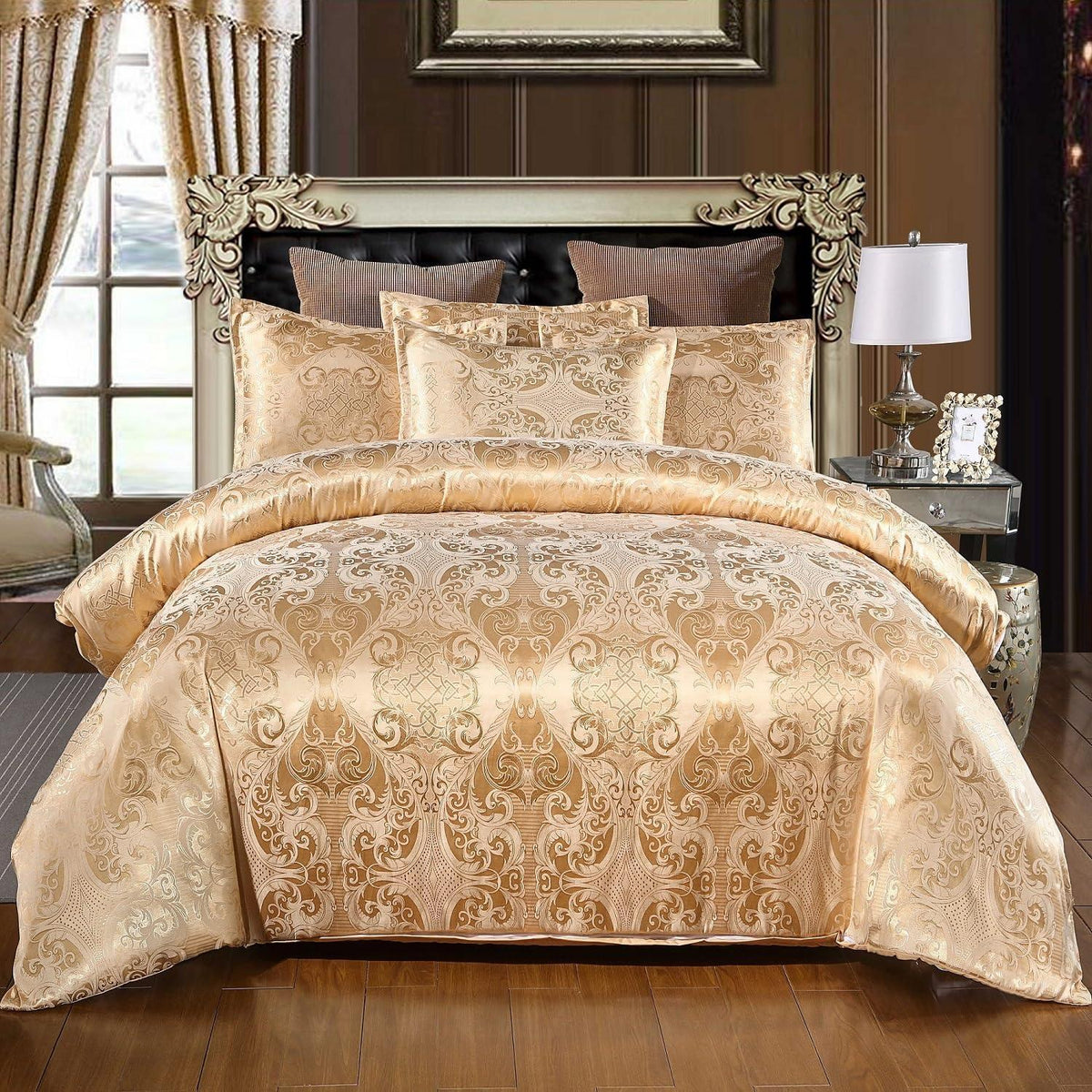 Satin Bettwäsche Set 135x200 cm | 4-teilig, Vintage & Komfort